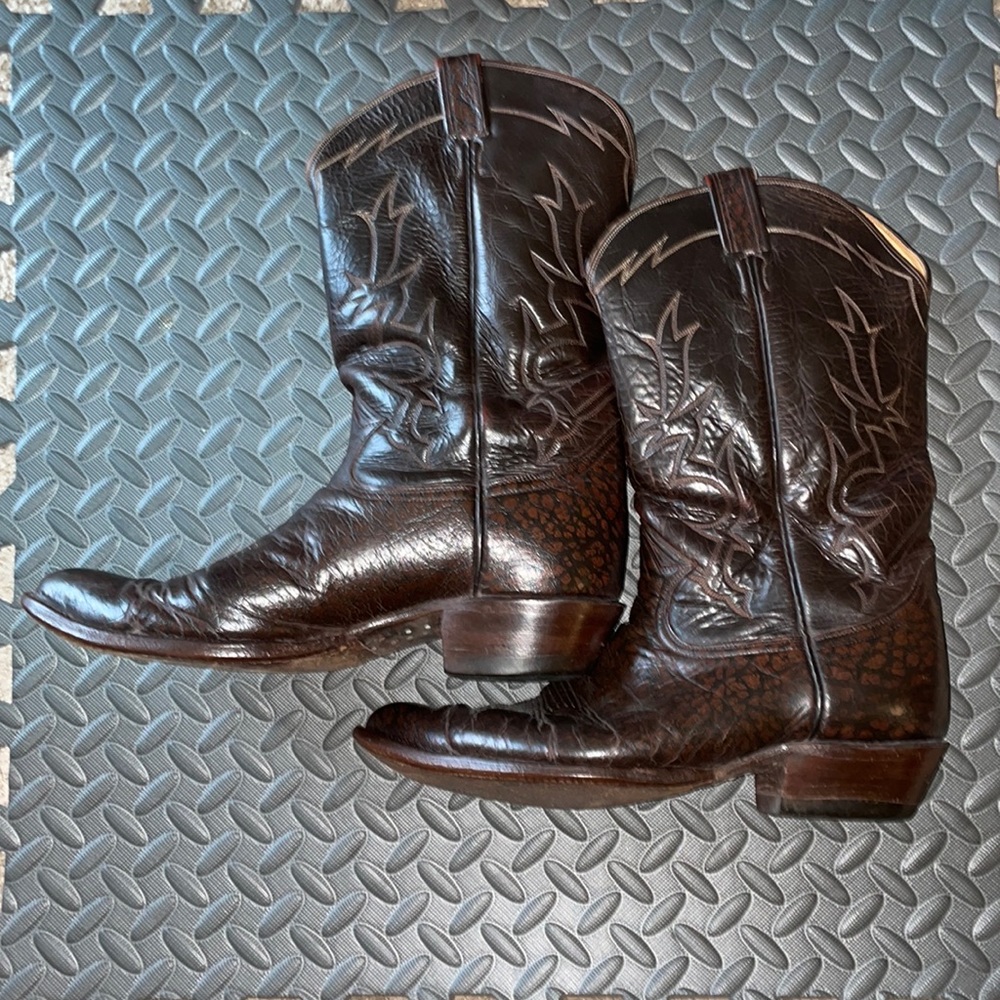 Vintage restored Tony Lama 12d Cowboy Boots